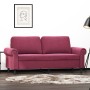 Sofá de 2 plazas de terciopelo rojo tinto 140 cm by , Sofas - Ref: Foro24-359533, Price: 276,34 €, Discount: %