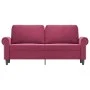 Zweiplätziges Samtsofa in Bordeauxrot, 140 cm. von , Sofas - Ref: Foro24-359533, Preis: 271,16 €, Rabatt: %