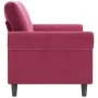 Zweiplätziges Samtsofa in Bordeauxrot, 140 cm. von , Sofas - Ref: Foro24-359533, Preis: 271,16 €, Rabatt: %