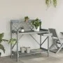 Blumentopf-Bank mit Gitter aus massiver grauer Fichtenholz. von , Topfständer - Ref: Foro24-368430, Preis: 103,68 €, Rabatt: %