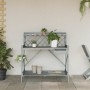 Blumentopf-Bank mit Gitter aus massiver grauer Fichtenholz. von , Topfständer - Ref: Foro24-368430, Preis: 105,50 €, Rabatt: %
