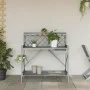 Blumentopf-Bank mit Gitter aus massiver grauer Fichtenholz. von , Topfständer - Ref: Foro24-368430, Preis: 103,68 €, Rabatt: %
