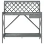Blumentopf-Bank mit Gitter aus massiver grauer Fichtenholz. von , Topfständer - Ref: Foro24-368430, Preis: 103,68 €, Rabatt: %