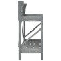 Blumentopf-Bank mit Gitter aus massiver grauer Fichtenholz. von , Topfständer - Ref: Foro24-368430, Preis: 105,50 €, Rabatt: %