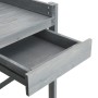 Blumentopf-Bank mit Gitter aus massiver grauer Fichtenholz. von , Topfständer - Ref: Foro24-368430, Preis: 105,50 €, Rabatt: %