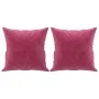 2-seater sofa with red velvet cushions 120 cm by , Sofas - Ref: Foro24-3200939, Price: 276,11 €, Discount: %