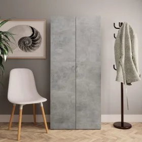 Mueble zapatero madera contrachapada gris 80x35,5x180 cm by vidaXL, Shoe racks and shoe organizers - Ref: Foro24-800292, Pric...