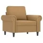 Brown velvet 3-piece sofa set with cushions by , Sofas - Ref: Foro24-3202177, Price: 721,75 €, Discount: %