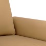 Brown velvet 3-piece sofa set with cushions by , Sofas - Ref: Foro24-3202177, Price: 734,35 €, Discount: %