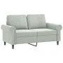 Sofa set with cushions 4 pieces light gray velvet by , Sofas - Ref: Foro24-3202180, Price: 815,73 €, Discount: %