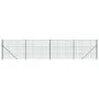 Wire fence with green flange 2x10 m by , fence panels - Ref: Foro24-154182, Price: 121,86 €, Discount: %