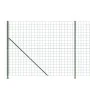 Wire fence with green flange 2x10 m by , fence panels - Ref: Foro24-154182, Price: 121,86 €, Discount: %