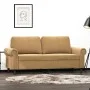 Braunes 2-Sitzer-Sofa aus Samt, 140 cm von , Sofas - Ref: Foro24-359536, Preis: 235,45 €, Rabatt: %