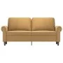 Braunes 2-Sitzer-Sofa aus Samt, 140 cm von , Sofas - Ref: Foro24-359536, Preis: 235,45 €, Rabatt: %
