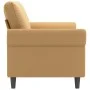 Braunes 2-Sitzer-Sofa aus Samt, 140 cm von , Sofas - Ref: Foro24-359536, Preis: 235,45 €, Rabatt: %
