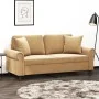 2-Sitzer-Sofa mit braunen Samtkissen 140 cm von , Sofas - Ref: Foro24-3200952, Preis: 250,01 €, Rabatt: %