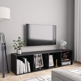 White TV cabinet/shelf 143x30x36 cm by vidaXL, Shelves and shelves - Ref: Foro24-800262, Price: 71,69 €, Discount: %