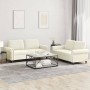 Set von Sofas mit 2 Stück cremefarbenen Samtkissen von , Sofas - Ref: Foro24-3202218, Preis: 487,01 €, Rabatt: %