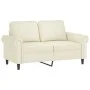 Set of 2-piece cream velvet sofas with cushions by , Sofas - Ref: Foro24-3202218, Price: 478,76 €, Discount: %