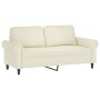Set von Sofas mit 2 Stück cremefarbenen Samtkissen von , Sofas - Ref: Foro24-3202218, Preis: 487,01 €, Rabatt: %