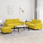 3-piece velvet yellow sofa set with cushions by , Sofas - Ref: Foro24-3202226, Price: 488,30 €, Discount: %