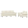 Set von Sofas mit 2 Stück cremefarbenen Samtkissen von , Sofas - Ref: Foro24-3202258, Preis: 547,88 €, Rabatt: %
