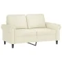Set of 2-piece cream velvet sofas with cushions by , Sofas - Ref: Foro24-3202258, Price: 538,58 €, Discount: %