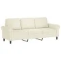 Set of 2-piece cream velvet sofas with cushions by , Sofas - Ref: Foro24-3202258, Price: 538,58 €, Discount: %