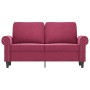 2-Sitzer-Sofa aus rotem Samt 120 cm von , Sofas - Ref: Foro24-359523, Preis: 268,75 €, Rabatt: %