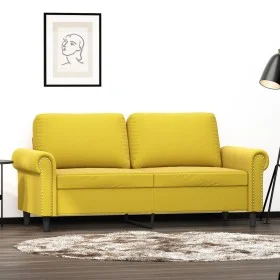 2-Sitzer-Sofa gelber Samt 140 cm von , Sofas - Ref: Foro24-359535, Preis: 218,76 €, Rabatt: %