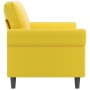 2-seater yellow velvet sofa 140 cm by , Sofas - Ref: Foro24-359535, Price: 236,37 €, Discount: %