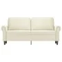 Cremefarbenes 2-Sitzer-Sofa aus Samt, 140 cm von , Sofas - Ref: Foro24-359537, Preis: 269,32 €, Rabatt: %