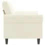 Cremefarbenes 2-Sitzer-Sofa aus Samt, 140 cm von , Sofas - Ref: Foro24-359537, Preis: 269,32 €, Rabatt: %