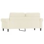 Cream velvet 2-seater sofa 140 cm by , Sofas - Ref: Foro24-359537, Price: 264,03 €, Discount: %
