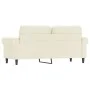 Cremefarbenes 2-Sitzer-Sofa aus Samt, 140 cm von , Sofas - Ref: Foro24-359537, Preis: 269,32 €, Rabatt: %
