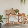 Solid brown fir wood planter bench with lattice. by , Pot stands - Ref: Foro24-368429, Price: 76,99 €, Discount: %