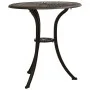 Bistrotisch und Stühle, 3-teilig, Aluminiumguss, bronzefarben von , Gartensets - Ref: Foro24-3070565, Preis: 461,35 €, Rabatt: %