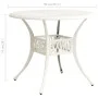 White cast aluminum garden table 90x90x74 cm by , Garden tables - Ref: Foro24-315587, Price: 225,74 €, Discount: %