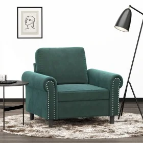 Dunkelgrüner Samtsessel 60 cm von , Sofas - Ref: Foro24-359511, Preis: 161,32 €, Rabatt: %