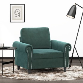 Dunkelgrüner Samtsessel 60 cm von , Sofas - Ref: Foro24-359511, Preis: 167,74 €, Rabatt: %