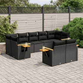 8-piece garden sofa set and black synthetic rattan cushions by , Garden sets - Ref: Foro24-3227126, Price: 597,81 €, Discount: %