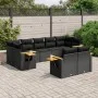 8-teiliges Gartensofa-Set und schwarze synthetische Rattankissen von , Gartensets - Ref: Foro24-3227126, Preis: 597,81 €, Rab...