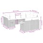 8-piece garden sofa set and black synthetic rattan cushions by , Garden sets - Ref: Foro24-3227126, Price: 587,07 €, Discount: %