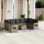 10-teilige Gartensofagarnitur mit grauen synthetischen Rattankissen von , Gartensets - Ref: Foro24-3227124, Preis: 588,16 €, ...