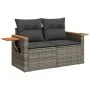10-teilige Gartensofagarnitur mit grauen synthetischen Rattankissen von , Gartensets - Ref: Foro24-3227124, Preis: 588,16 €, ...