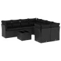 8-piece garden sofa set and black synthetic rattan cushions by , Garden sets - Ref: Foro24-3249154, Price: 576,07 €, Discount: %