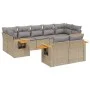 9-piece garden sofa set with beige synthetic rattan cushions by , Garden sets - Ref: Foro24-3227130, Price: 561,94 €, Discoun...