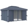 Pavillon mit anthrazitgrauem Aluminiumvorhang 4x3 m von , Zelte und Pavillons - Ref: Foro24-3053376, Preis: 535,32 €, Rabatt: %
