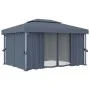 Pavillon mit anthrazitgrauem Aluminiumvorhang 4x3 m von , Zelte und Pavillons - Ref: Foro24-3053376, Preis: 539,28 €, Rabatt: %