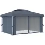 Pavillon mit anthrazitgrauem Aluminiumvorhang 4x3 m von , Zelte und Pavillons - Ref: Foro24-3053376, Preis: 539,28 €, Rabatt: %
